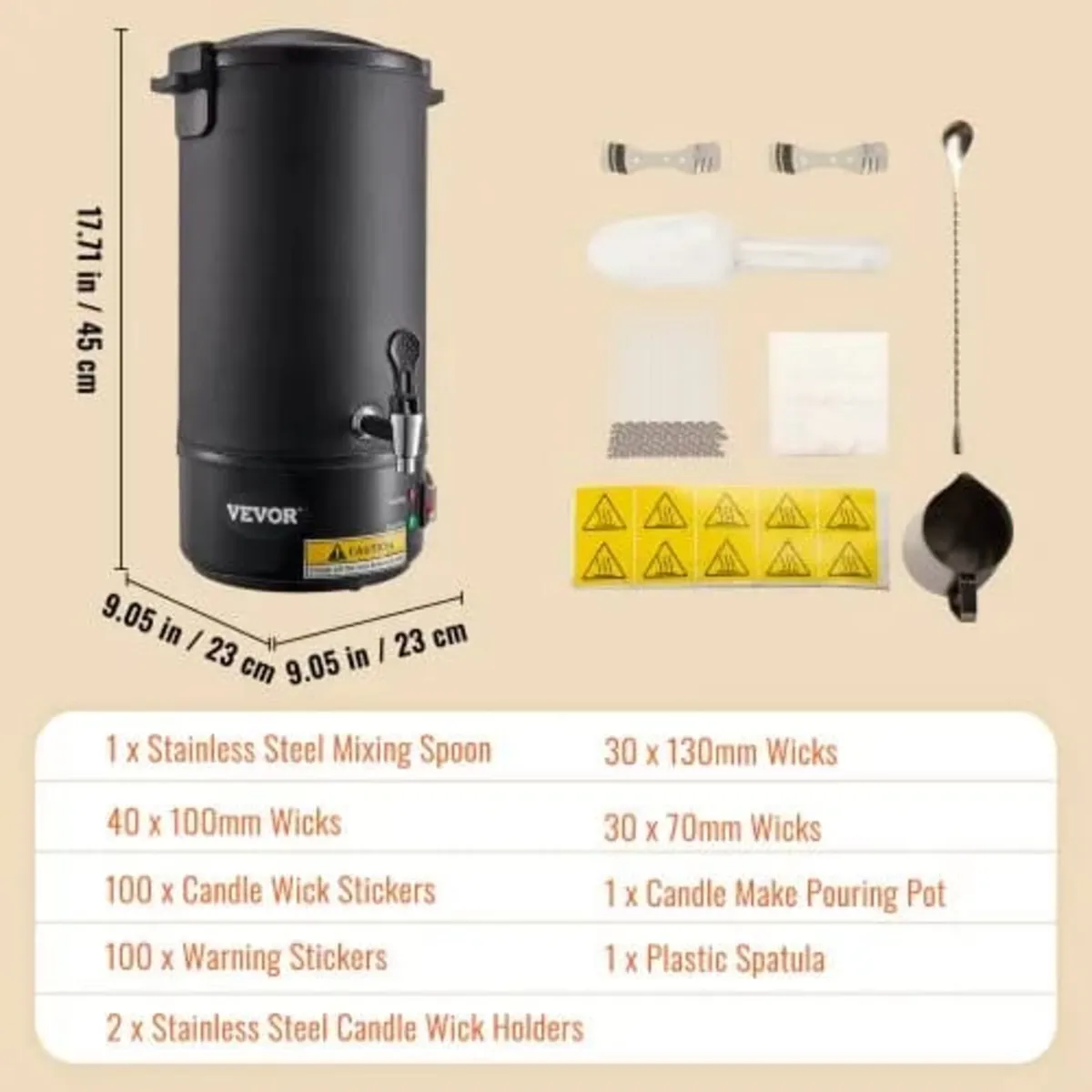 Wax Melter for Candle Making 10Liter Electric Pot - Image 4