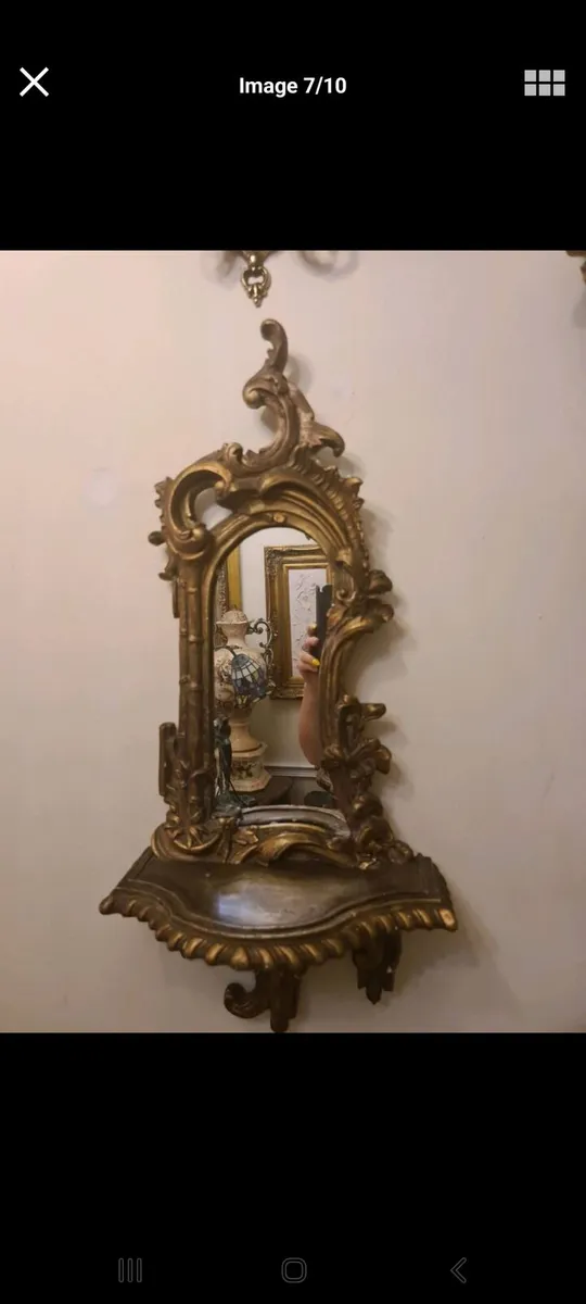 Antique Rococco wall sconces POSTAGE AVAILABLE - Image 3