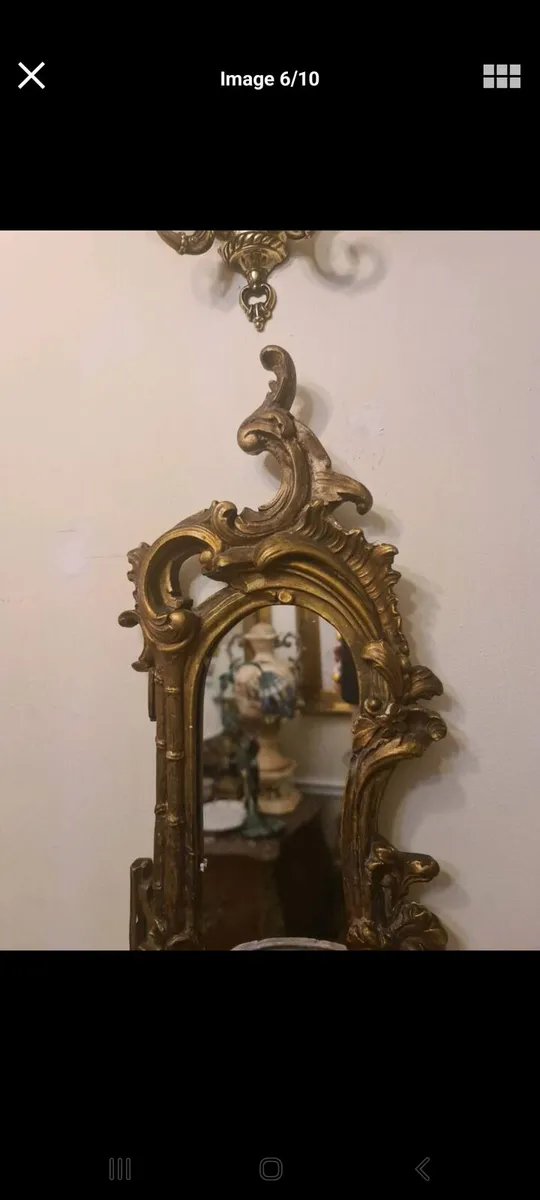 Antique Rococco wall sconces POSTAGE AVAILABLE - Image 4