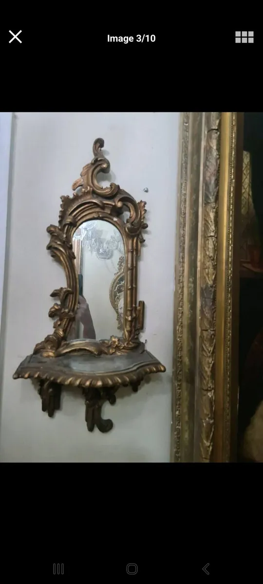 Antique Rococco wall sconces POSTAGE AVAILABLE - Image 1