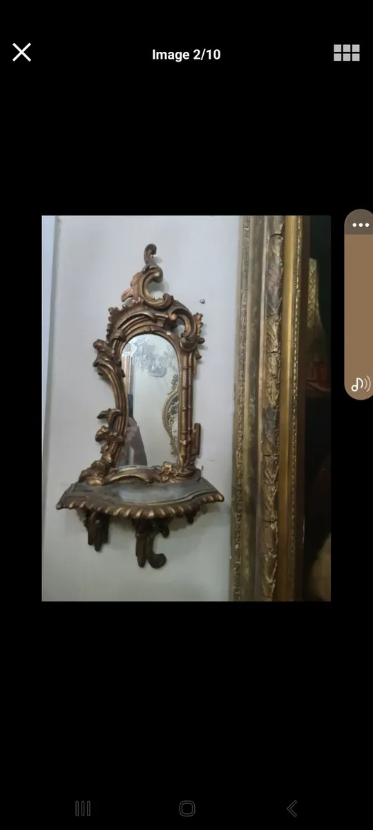 Antique Rococco wall sconces POSTAGE AVAILABLE - Image 2