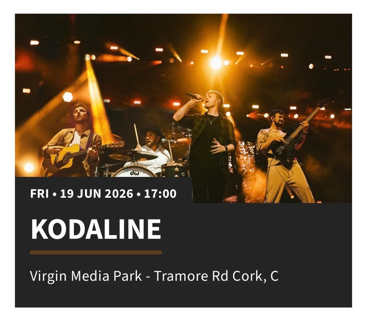 Kodaline tickets