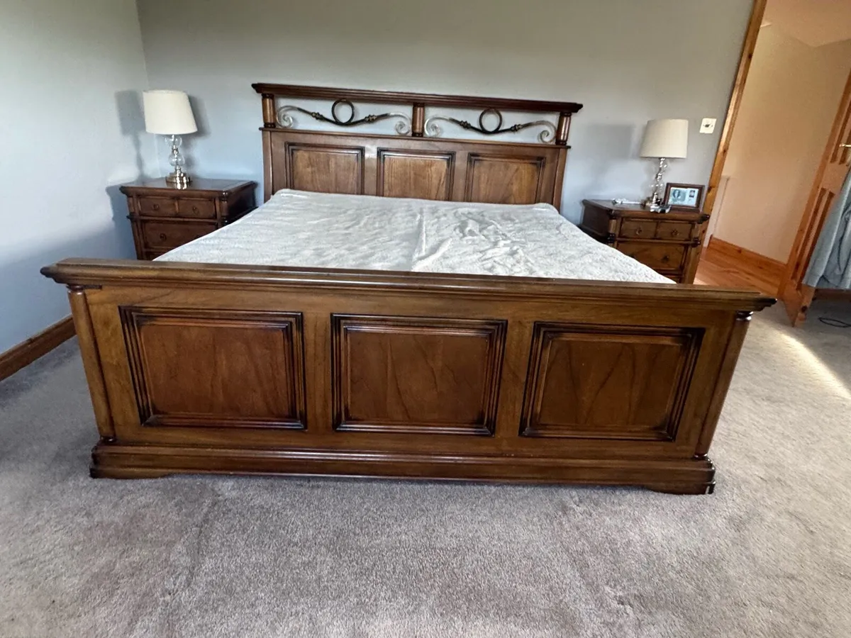 Super king bed a mattress for sale - Image 1