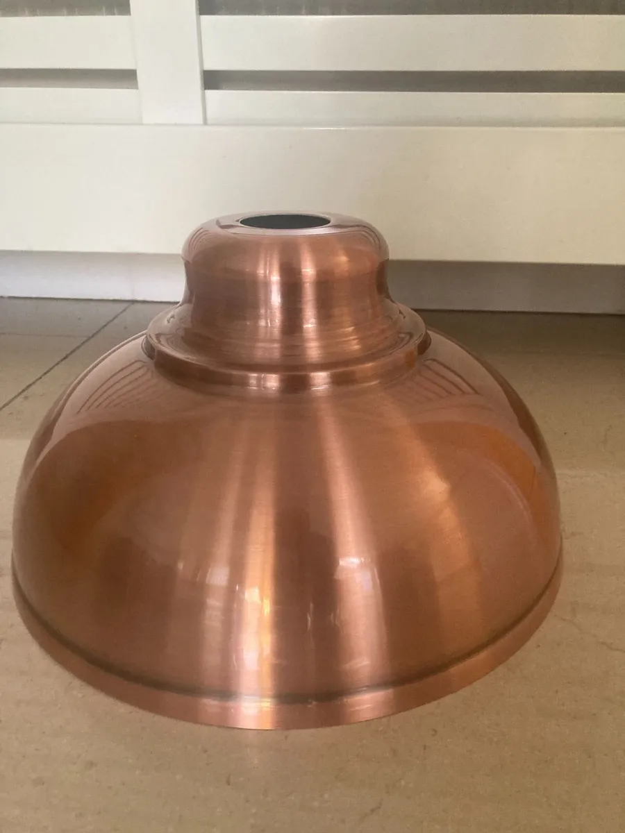 New Easy Fit Contemporary Metal Pendant Shade - Image 1