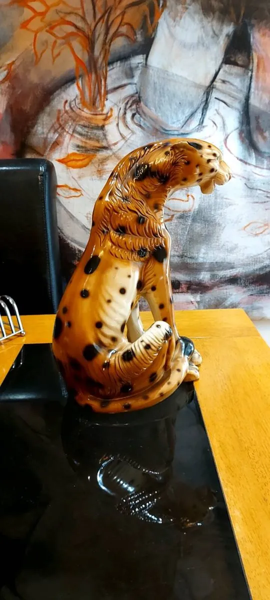 Vintage Ceramic 70's Leopard - Image 3