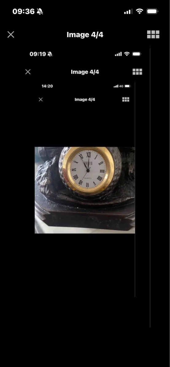 Rare Bronze ‘Golf Kit’ Clock - Image 4