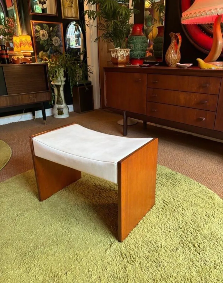 Mid Century Footstool - Image 4