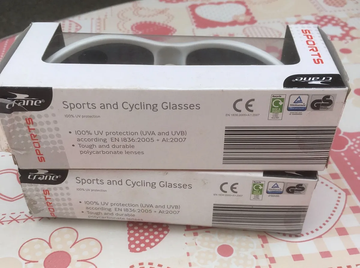 NEW and SEALED Cycling Glasses, White - Image 3