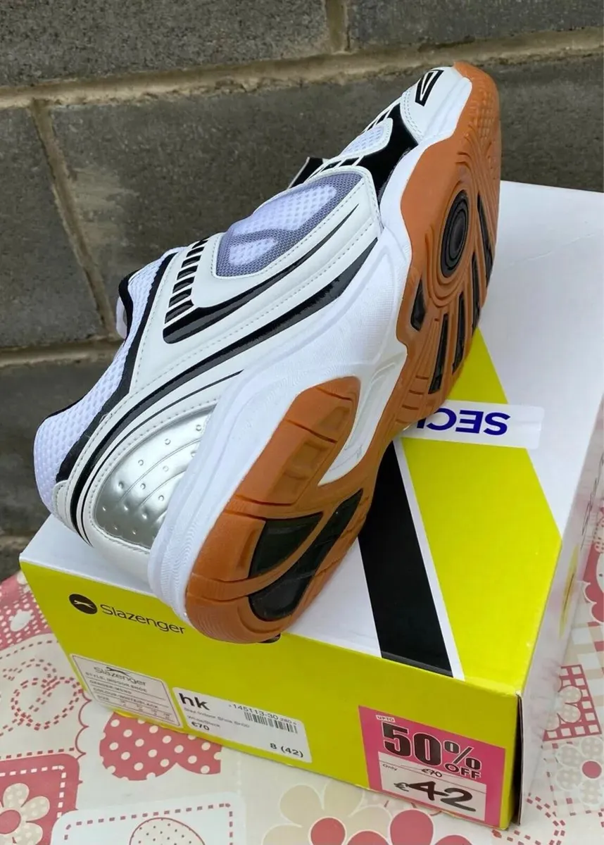 NEW IN BOX Slazenger Rubber Sole Court Runners, 42 - Image 4