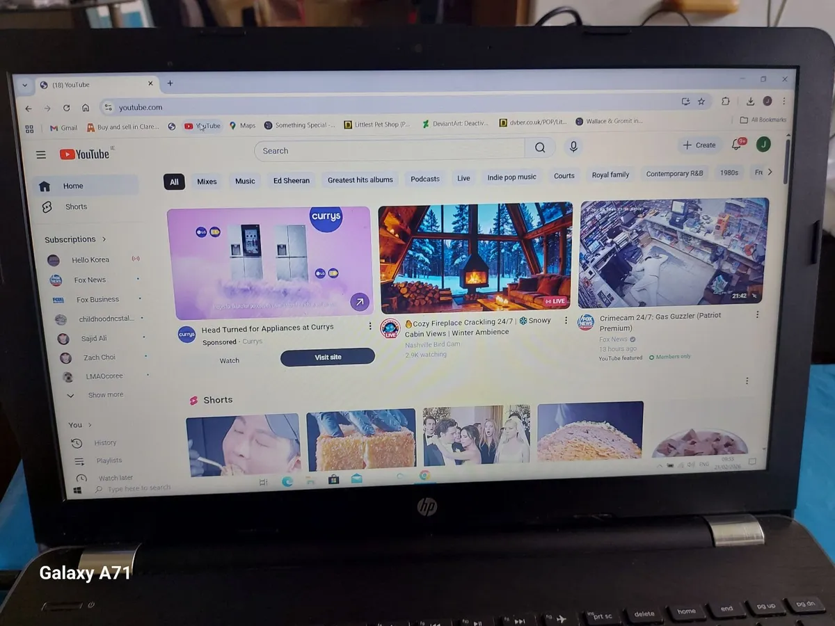 HP 15.6 inch Laptop, TPN-C130, 4GB Ram, 1 TB HDD - Image 1