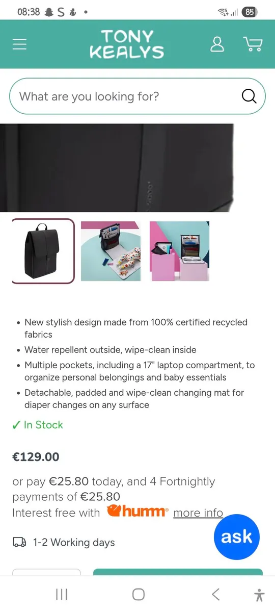 Bugaboo Organiser changing backpack - Image 2
