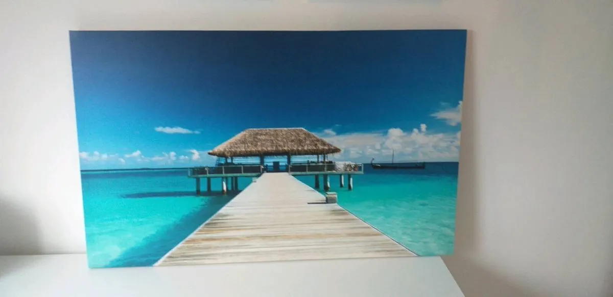 Large canvas beach print extra large - Image 1