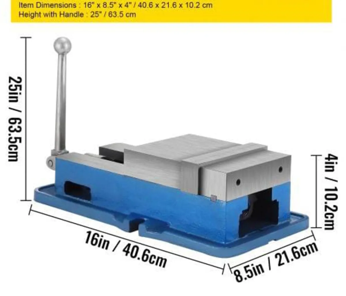 15.2 cm Powerful Precise Clamping Vice, 26.9 kg Vi - Image 4
