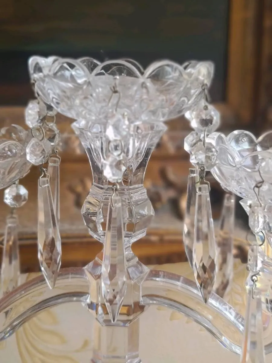 Bohemia Czech crystal candleabra - Image 3