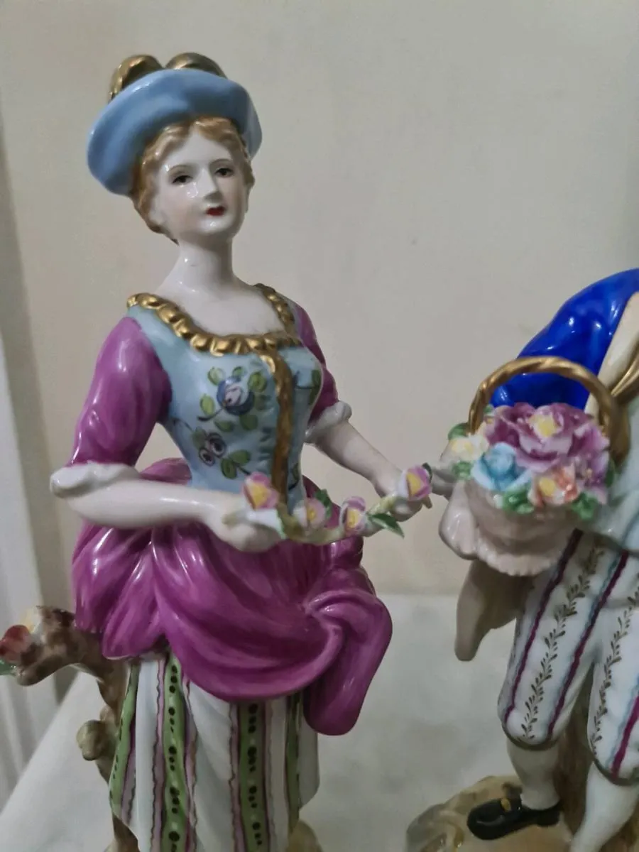 Antique Dresden figurines - Image 2