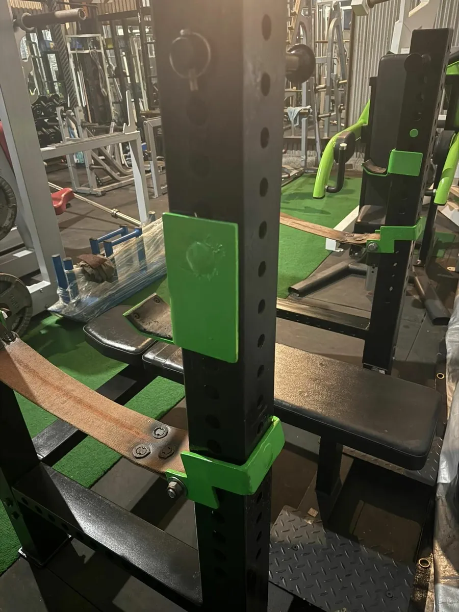 4-Post Powerlifting Bench w/ Band Pins & Safety - Image 3