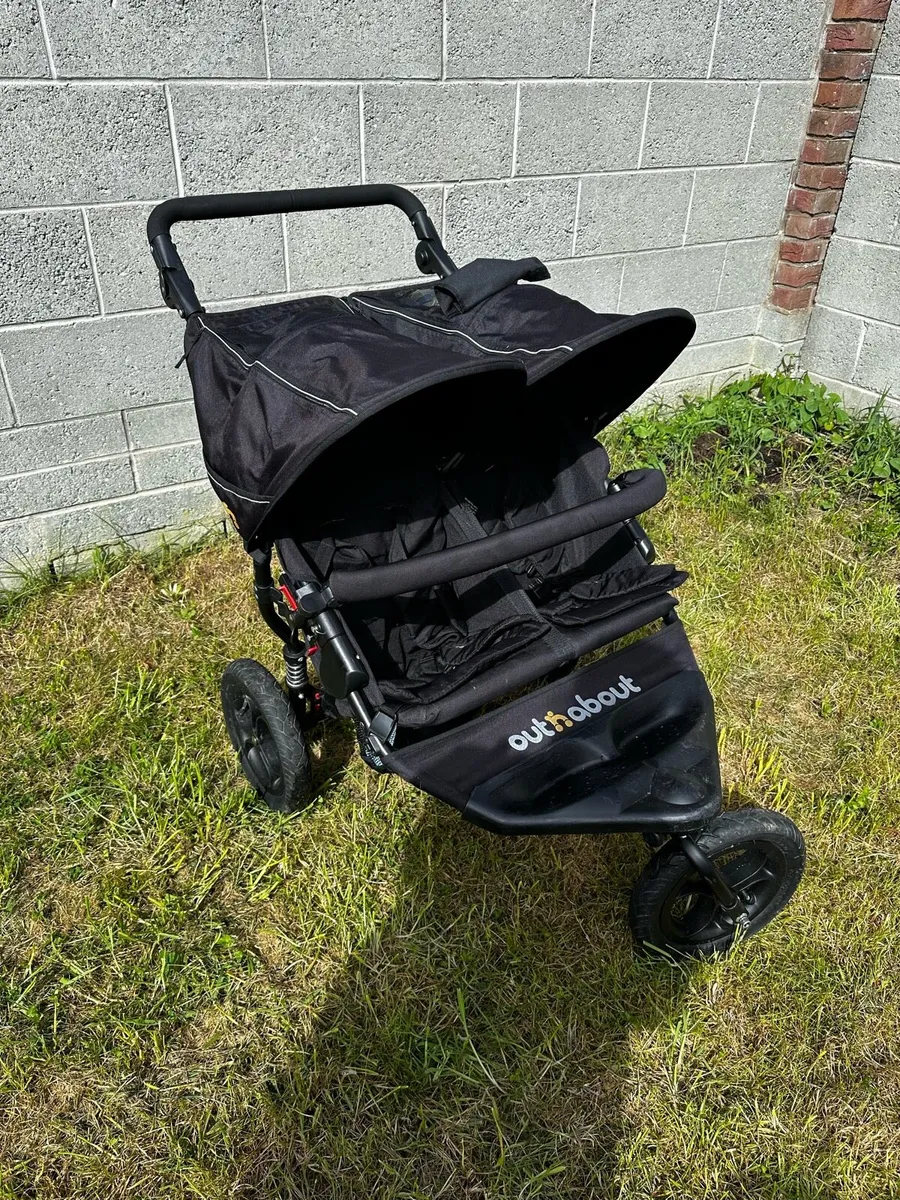 Out n About Double Buggy Full Set + Bassinet - Image 1