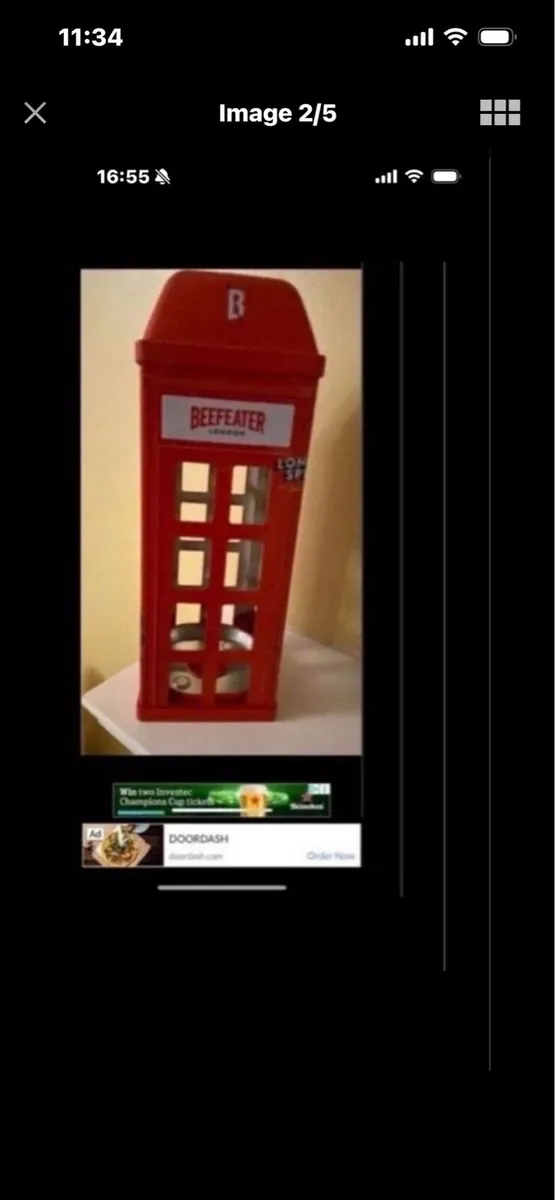 Very Rare Beefeater Metal Display Box - Image 1