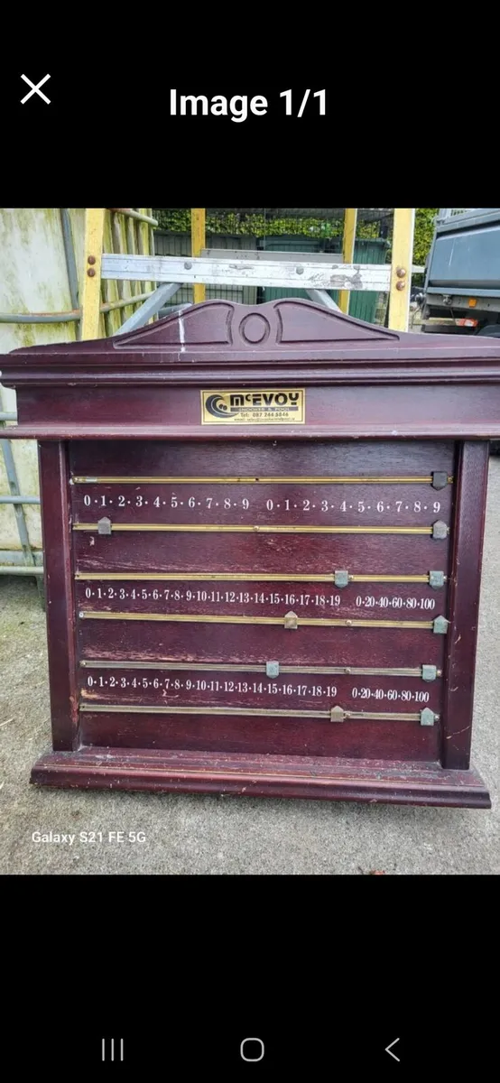 Snooker score board
