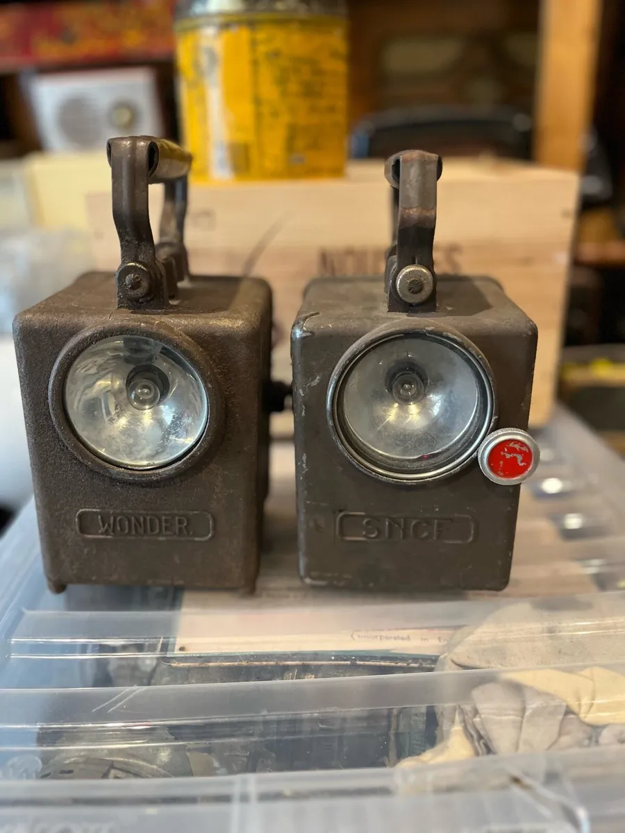 Vintage French Railway Lamps - Image 1