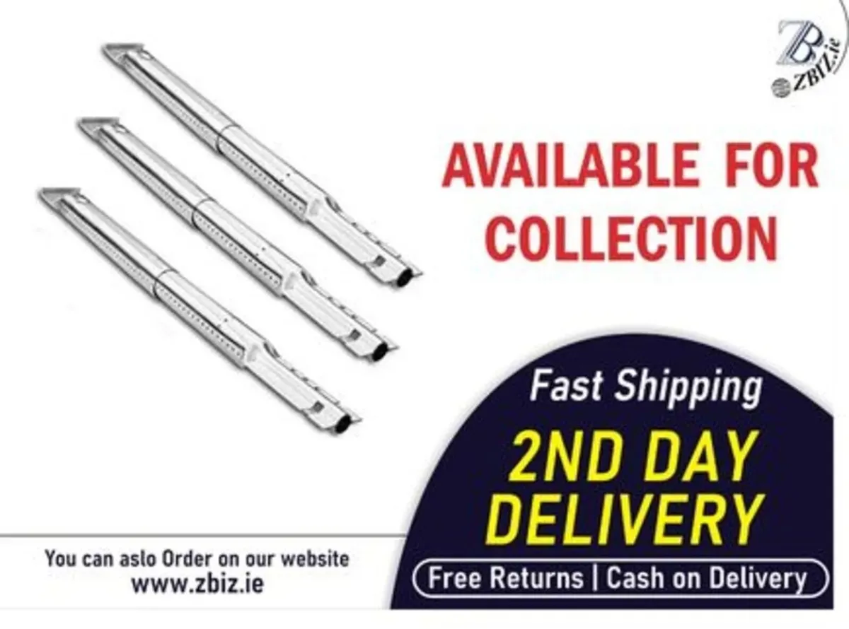 BBQ Universal Tube Burners Stainless Steel - Image 1