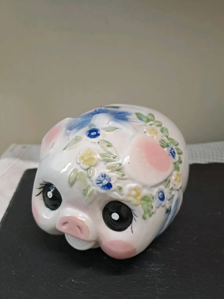 Cute Ceramic Piggy Bank Money Box - Image 1