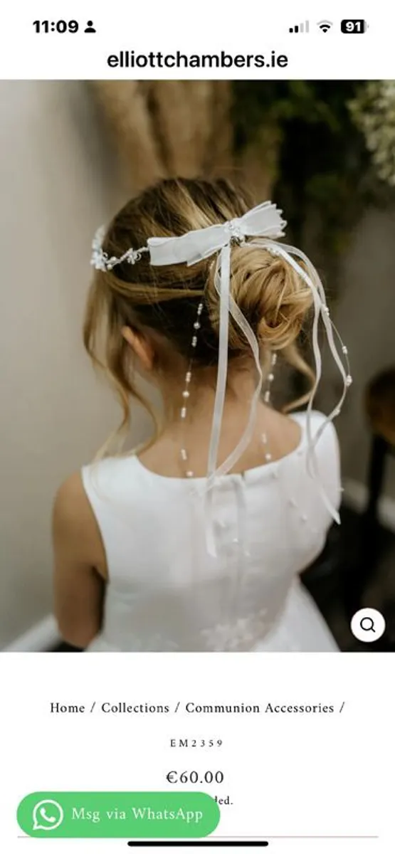 Communion dress and accessories - Image 2