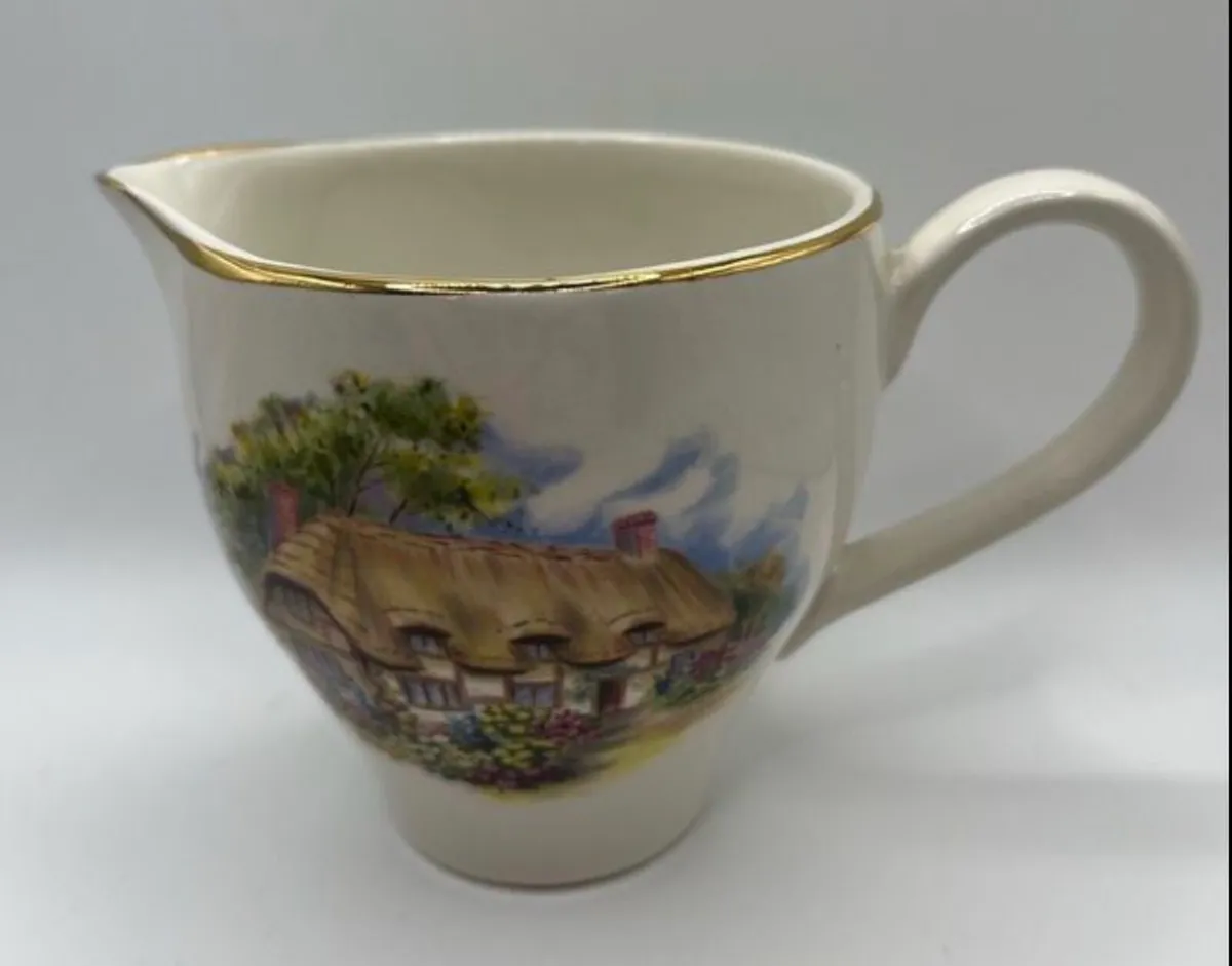 Arklow Pottery sugar bowl and milk jug - Image 2