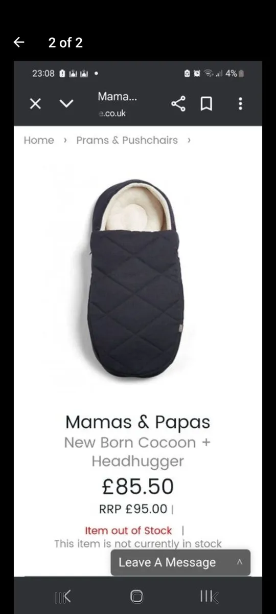 Mamas and papas cocoon - Image 2