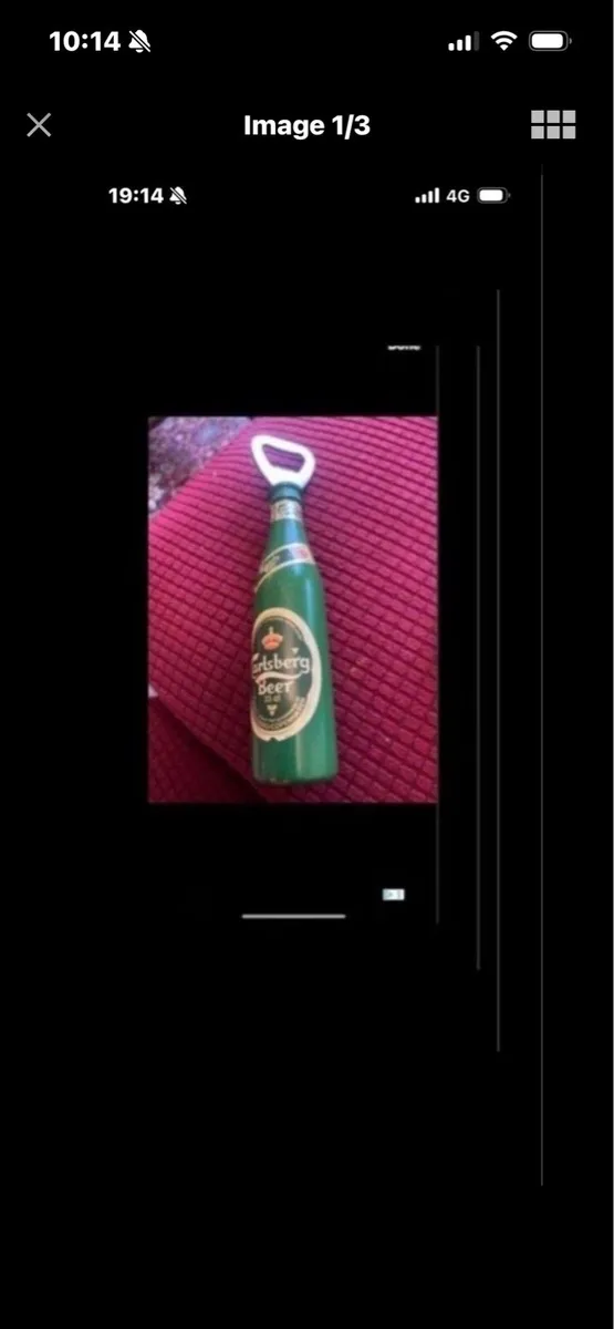 Rare Vintage Carlsberg Timber Bottle Opener - Image 1