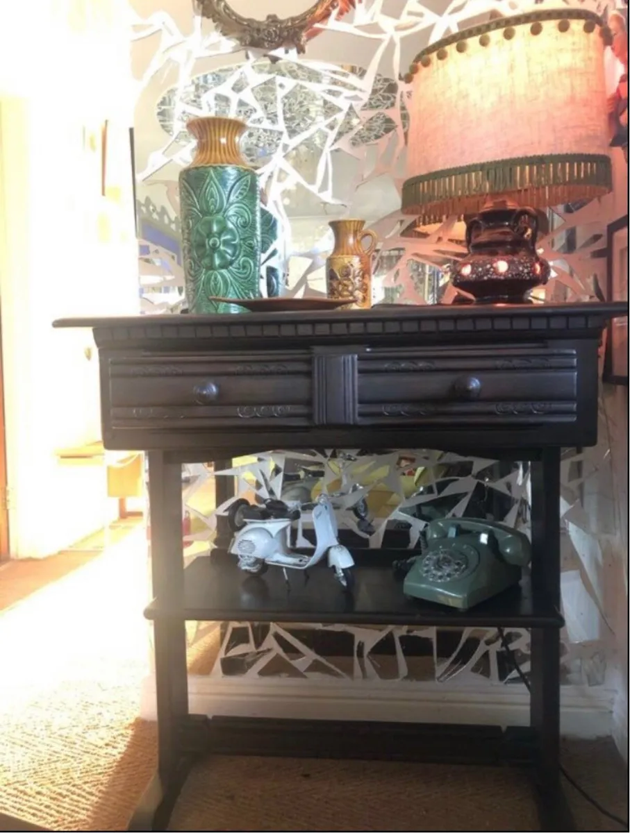 Mid Century Tall Console Table - Image 1