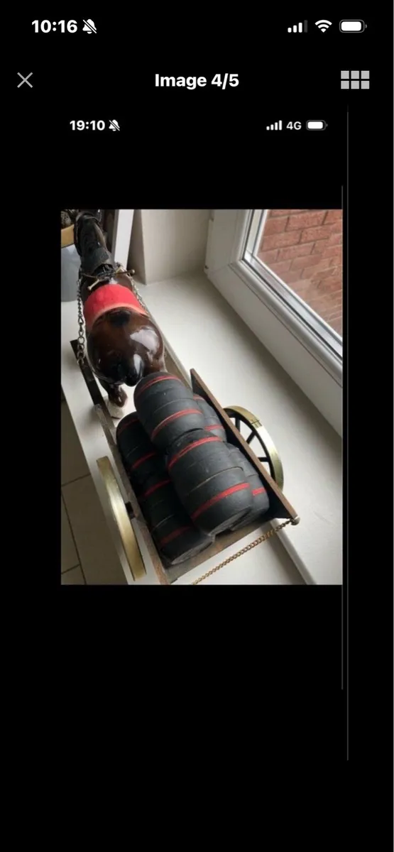 Vintage Ceramic Shire Horse & Trap - Image 4