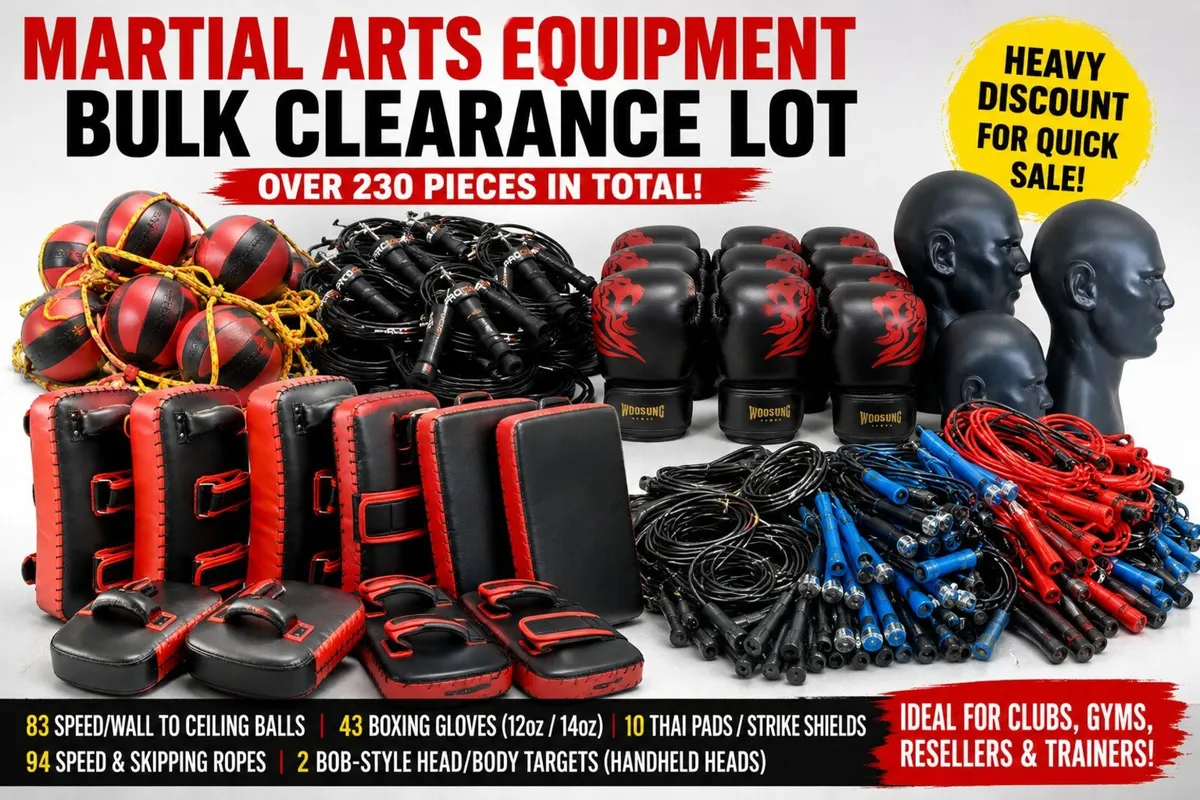 Bulk Martial Arts Equipment Sale – Heavy Discounts - Image 1