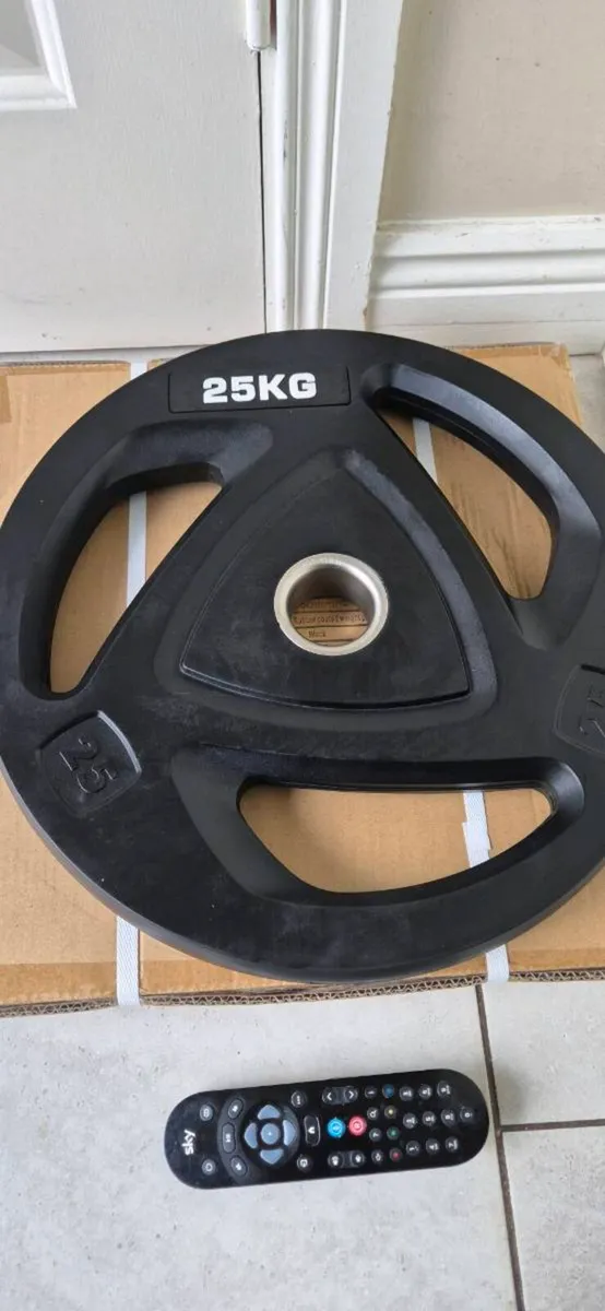 Brand new 2x25 kilo olympic weight plates - Image 2
