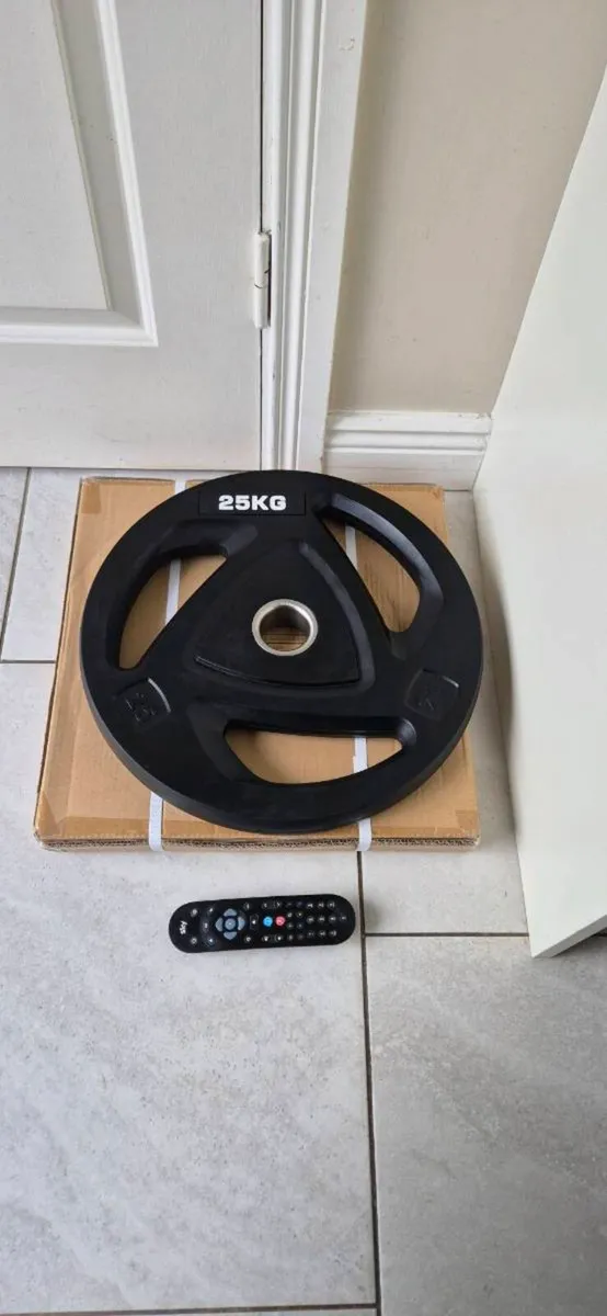 Brand new 2x25 kilo olympic weight plates - Image 1