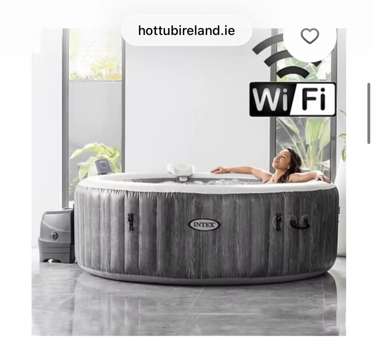 Intex Grey Wood Deluxe WiFi Hot Tub – 4 Person - Image 2