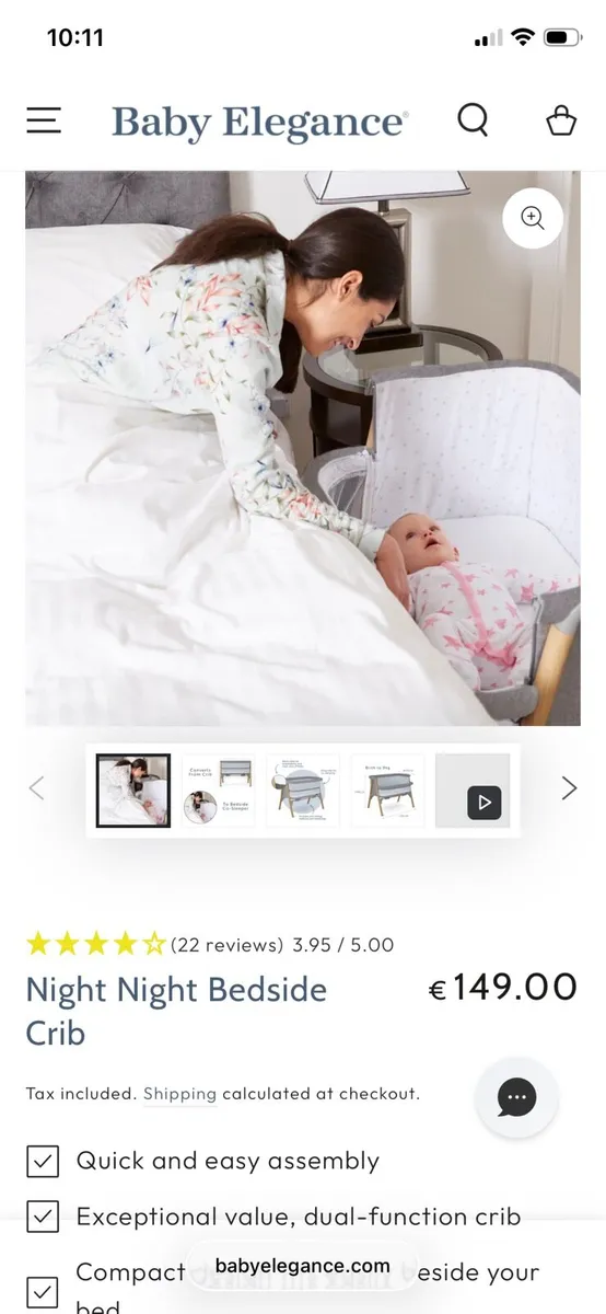 Baby elegance side cot - Image 3