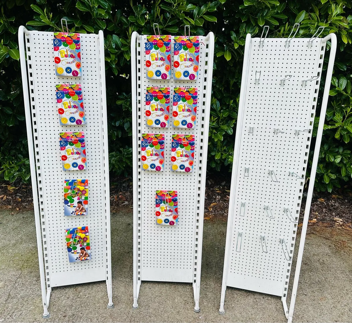 SHOP DISPLAY STANDS / LADDER RACKS WITH HOOKS! - Image 1