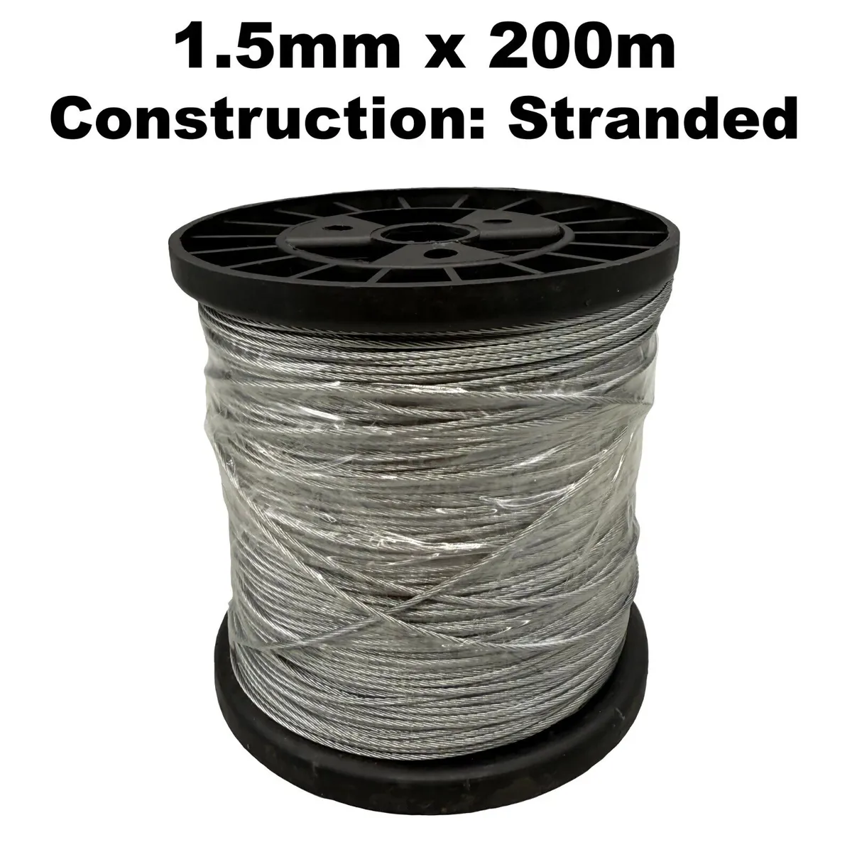 1.5mm Stranded Galvanised Fencing Wire 200 Metres - Image 1