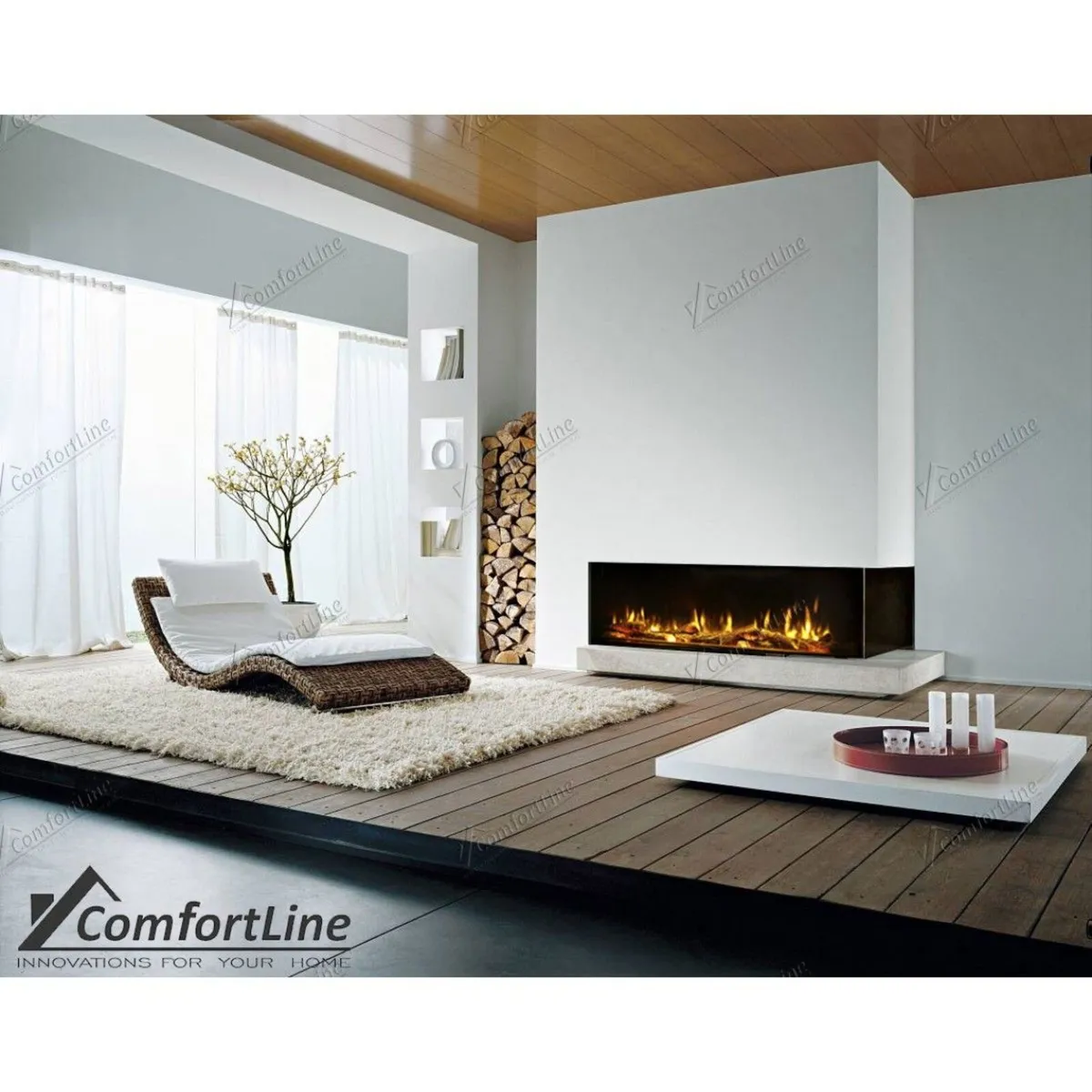 Infinity 1500e DEEP Ecoflame Electric Fire - Image 1