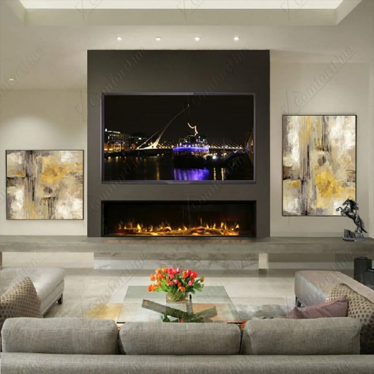 i1800e DEEP i-Range Ecoflame Electric Fire - Image 1
