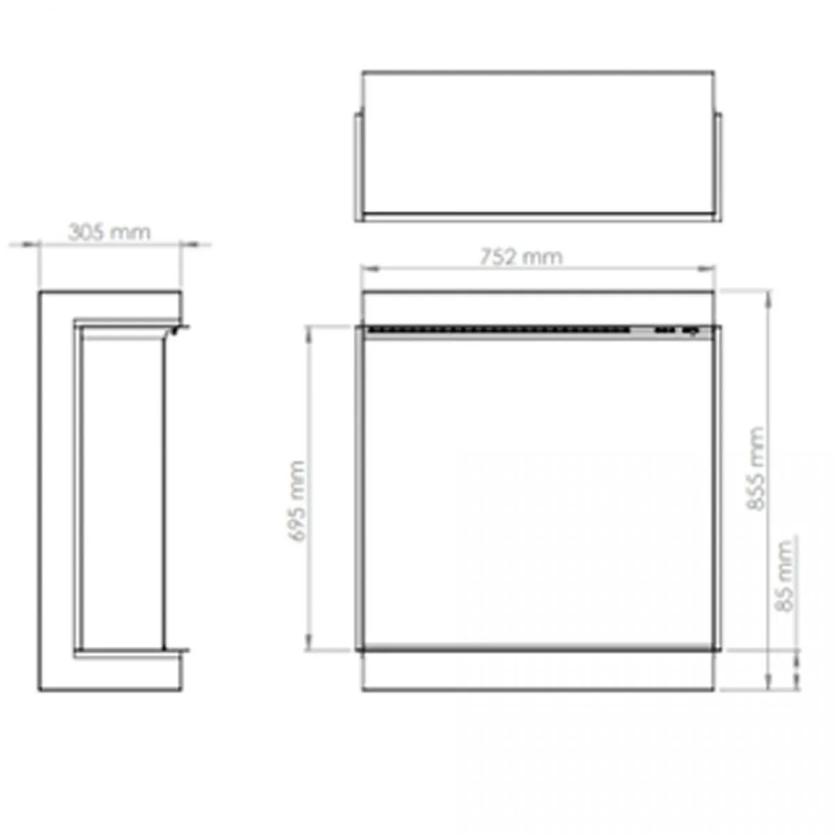 i750e iRANGE DEEP ELECTRIC FIRE - Image 3