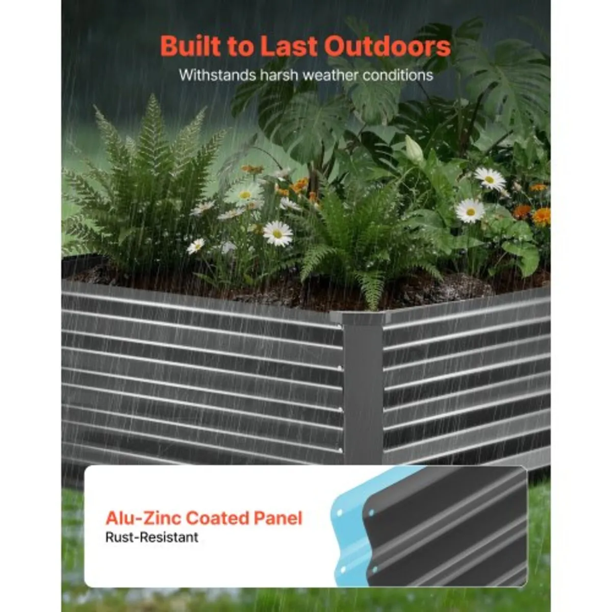 2 Pack Galvanized Raised Garden Beds, 2030 x 1020 - Image 4