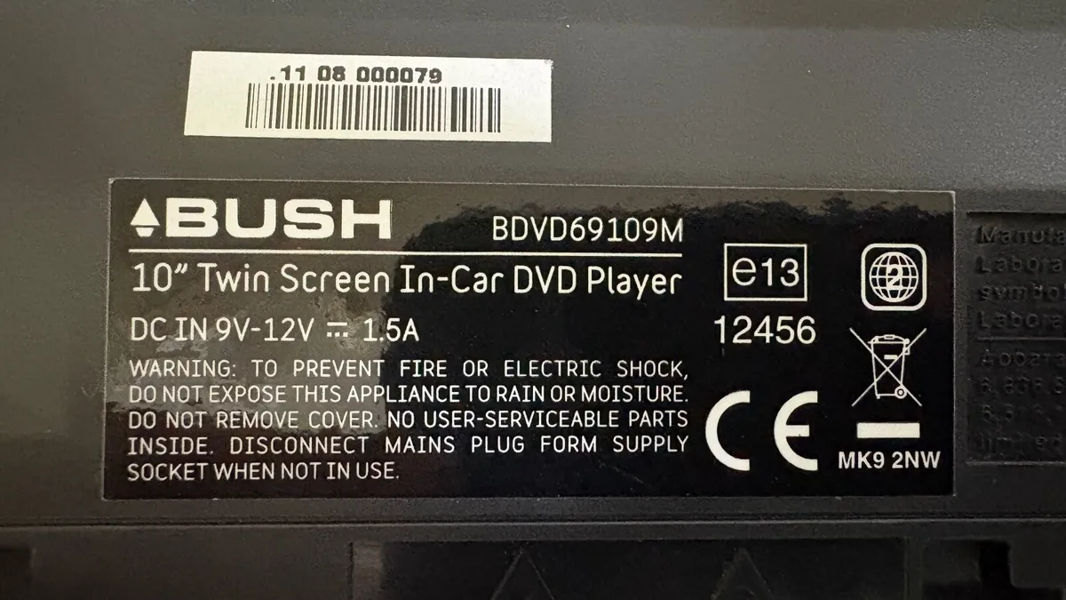 10" Twin Screen In-Car DVD Player - Image 2