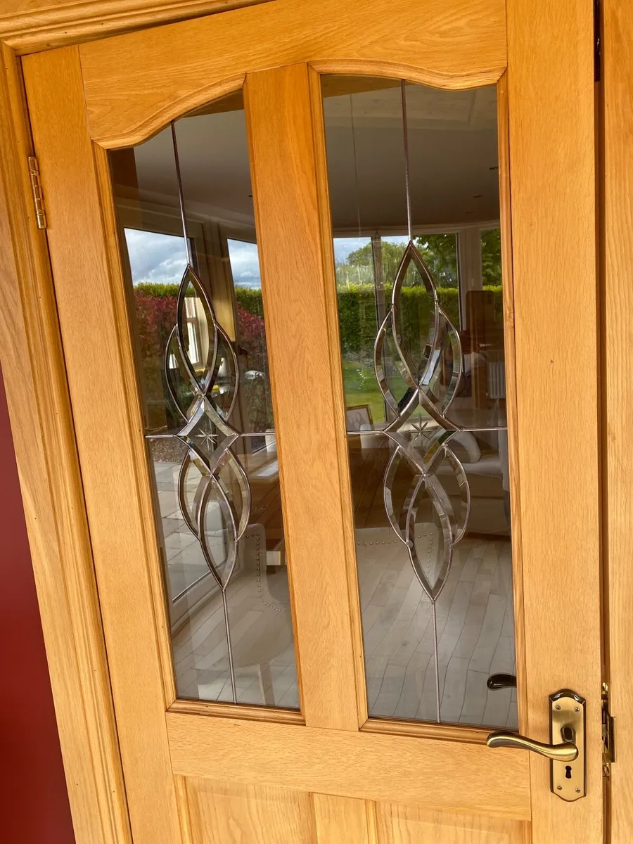 Solid oak double doors - Image 2