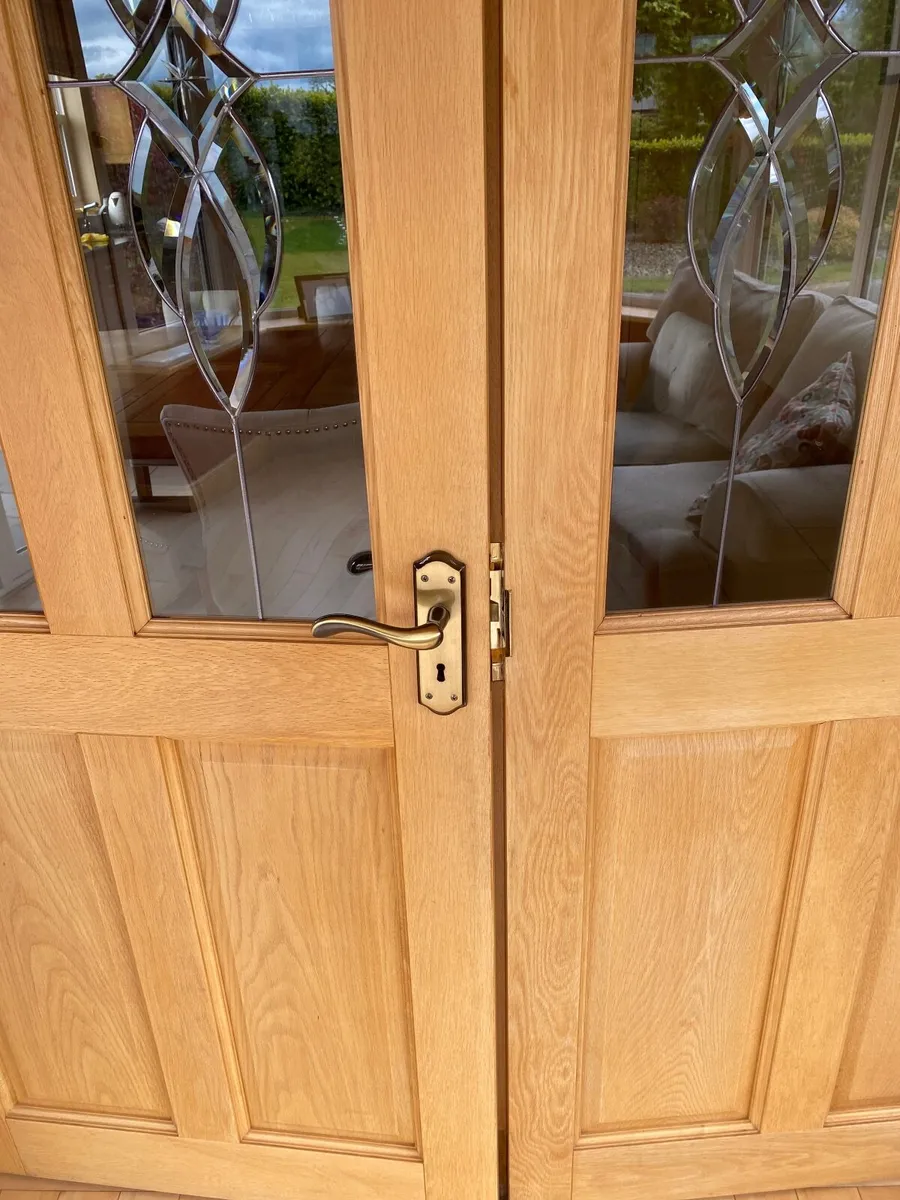 Solid oak double doors - Image 3