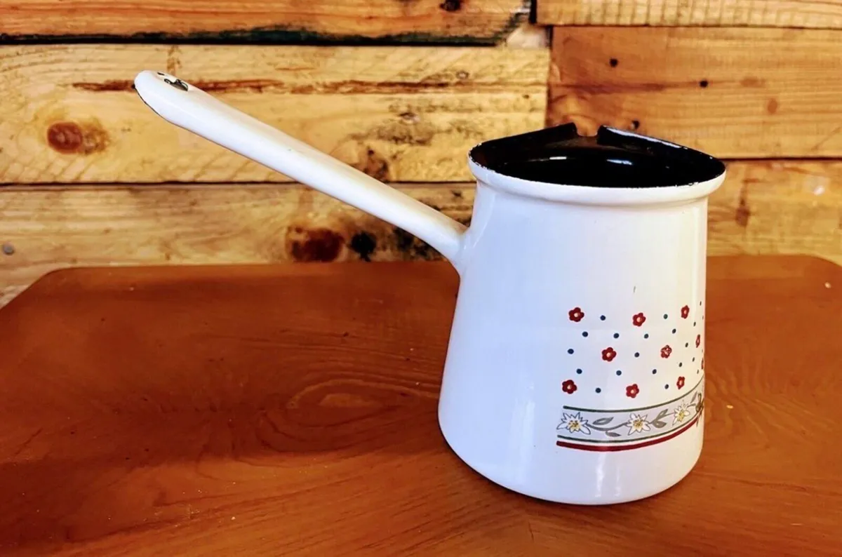 Vintage Enamel Cezve (coffee pot) - Image 2