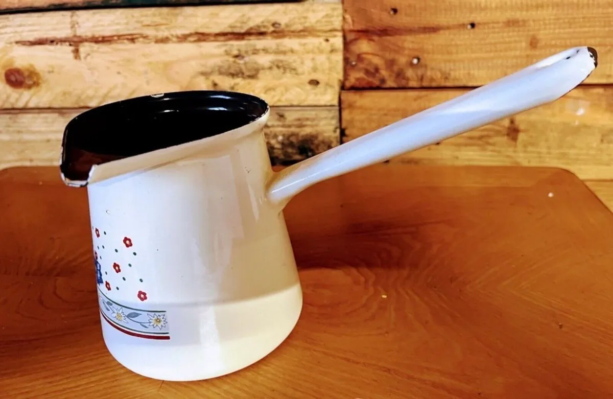 Vintage Enamel Cezve (coffee pot) - Image 3