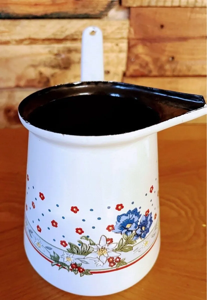 Vintage Enamel Cezve (coffee pot) - Image 4