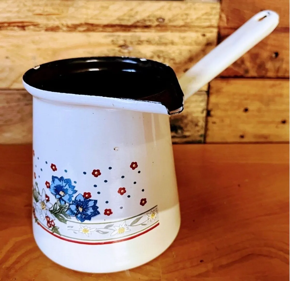 Vintage Enamel Cezve (coffee pot) - Image 1